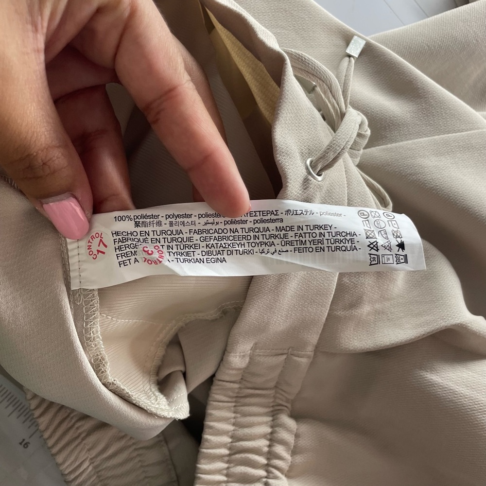 ZARA Cropped Drawstring Trousers - Picture 4 of 6